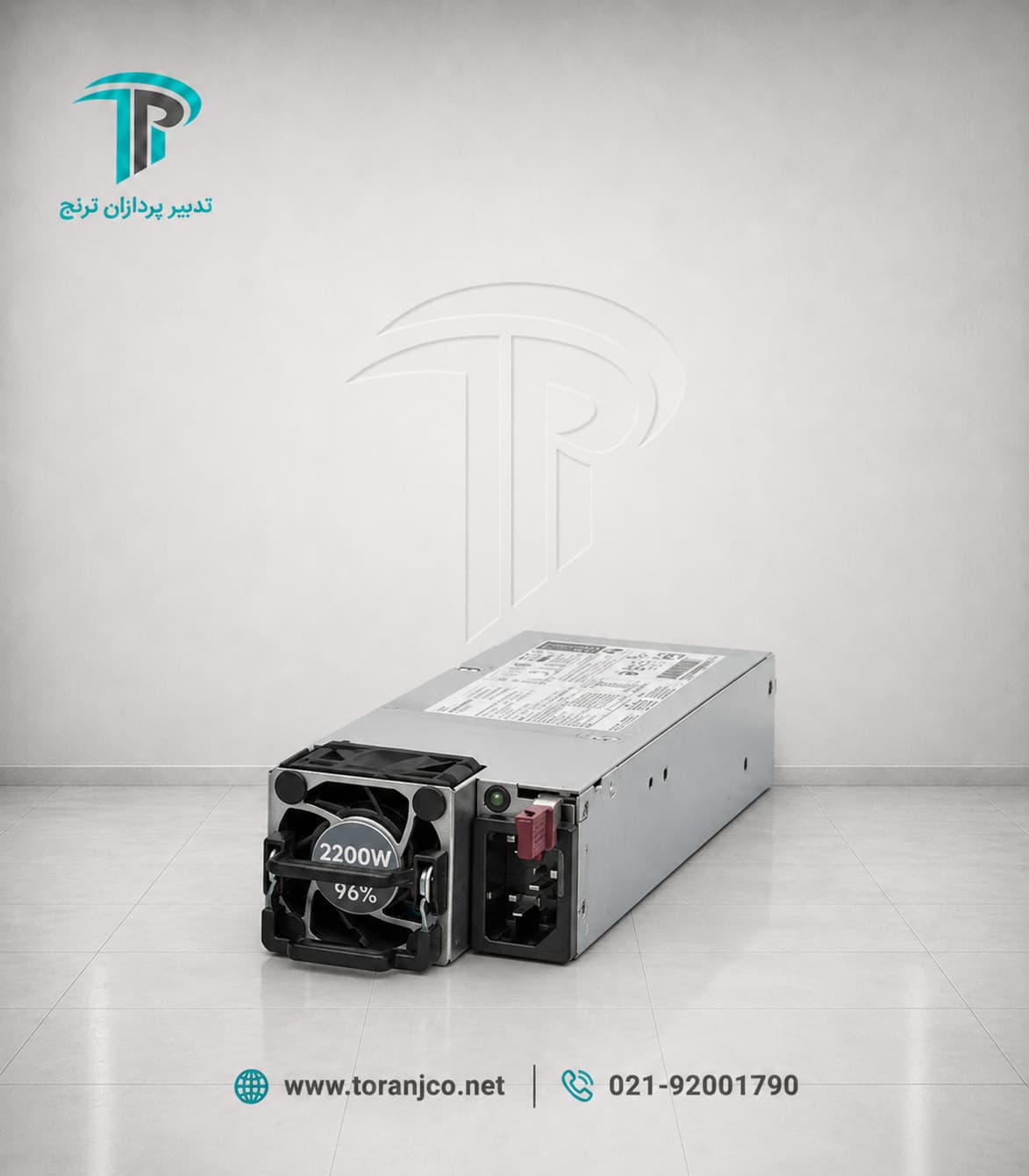 1-HPE 1800W-2200W Flex Slot Titanium Hot Plug Low Halogen Power Supply Ki P44712-B21 عکس از روبه رو